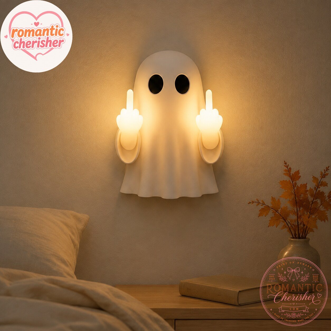 Hex & Hollow Halloween Ghost Lantern Hex & Hollow Ghost Lantern for Halloween Decor – image 3 of 4