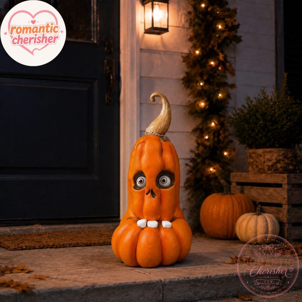 Orange Pumpkin Monster Halloween Decor Orange Pumpkin Monster Halloween Decor