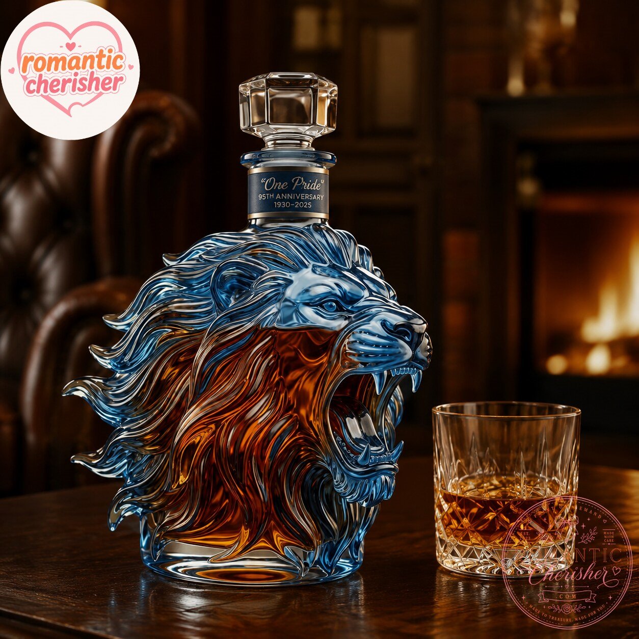 One Pride Detroit Lions 95th Anniversary Whiskey Decanter Bottle 6 One Pride Detroit Lions 95th Anniversary Whiskey Decanter Bottle