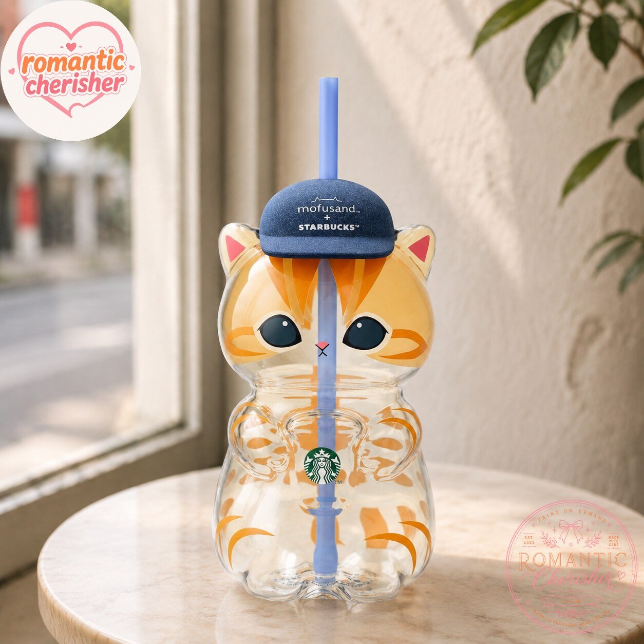 Mofusand x Starbucks Cat Shaped Tumbler
