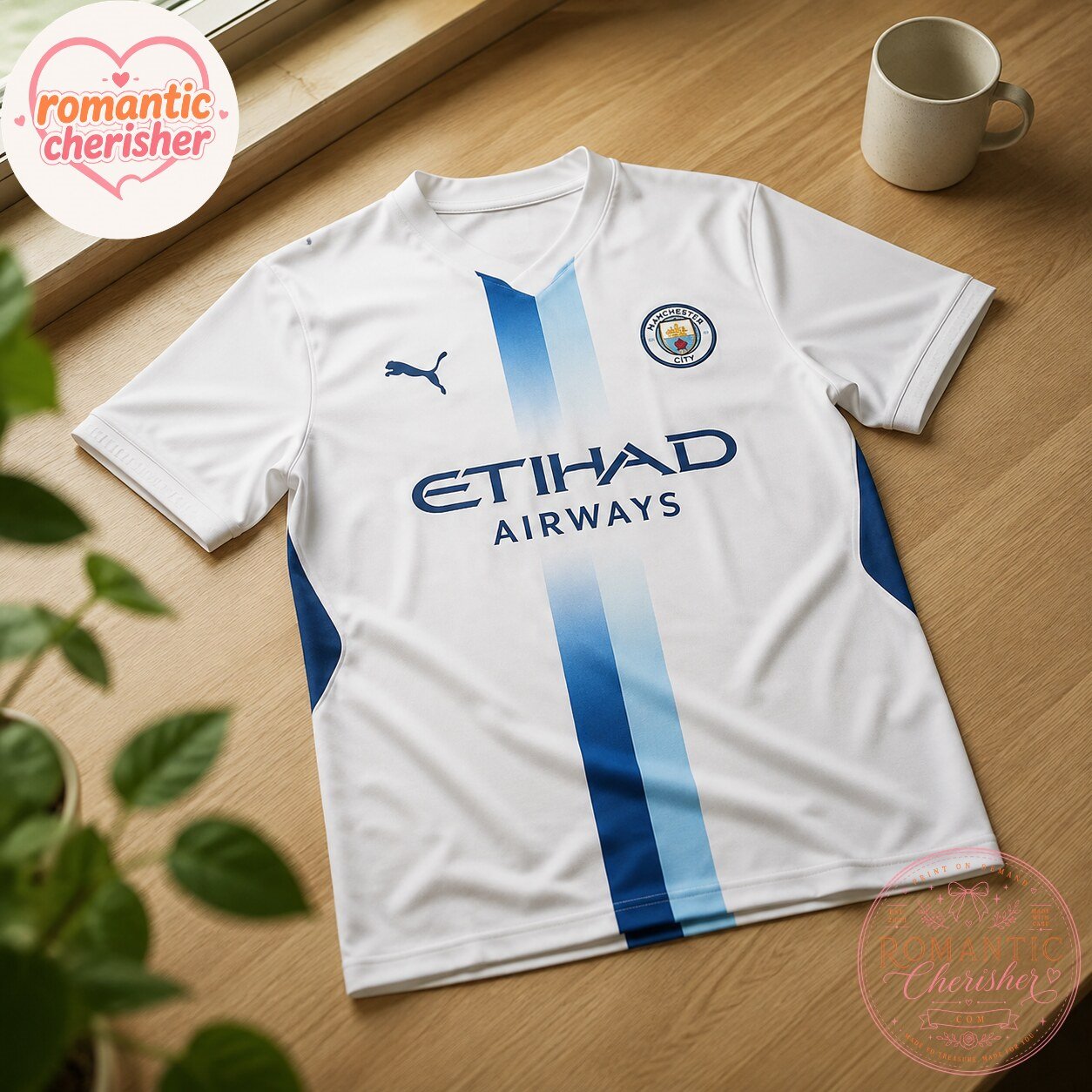 Manchester City Puma White Blue Third Kit Jersey 7 Manchester City Puma White Blue Third Kit Jersey