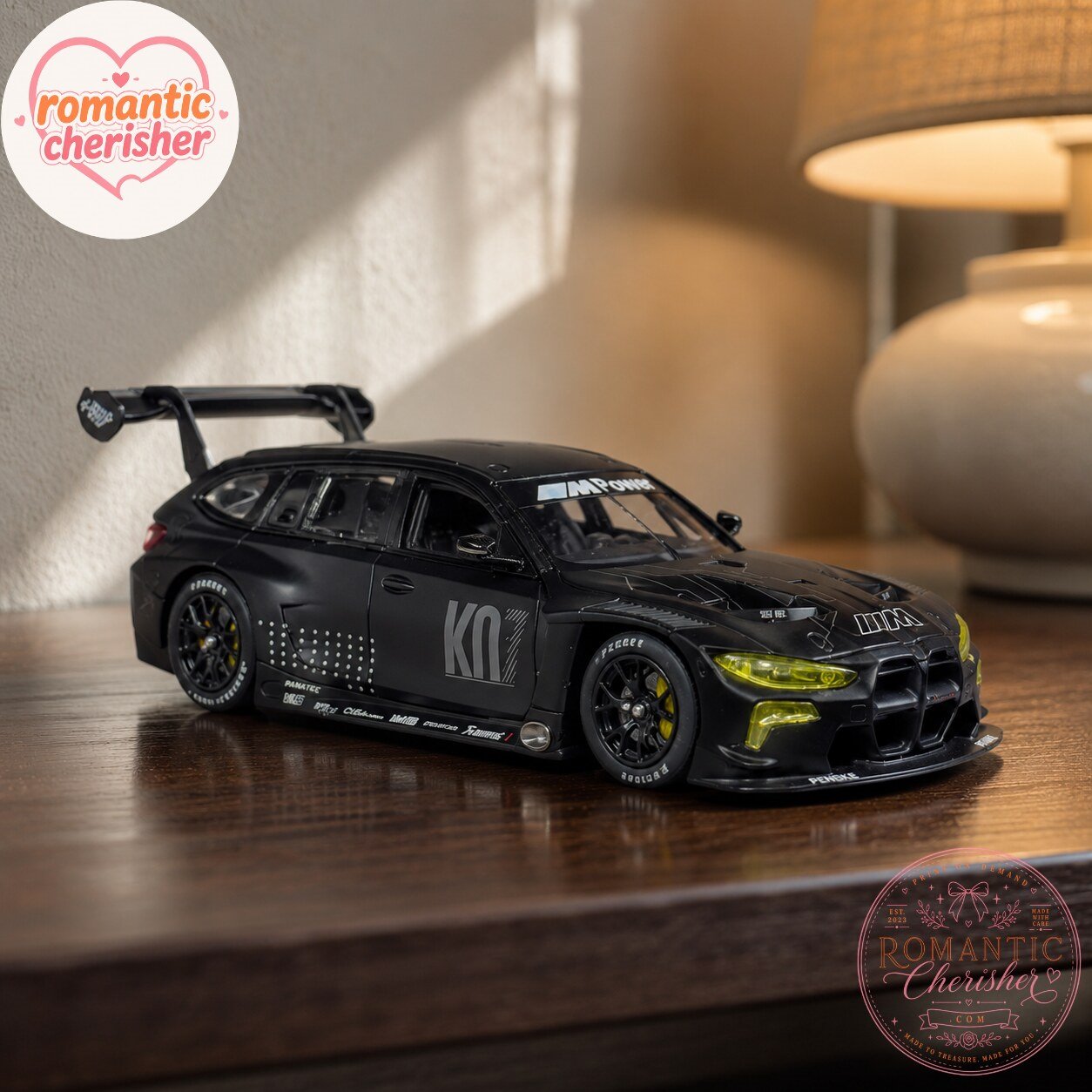 BMW M4 GT3 Touring Black Die-Cast Car