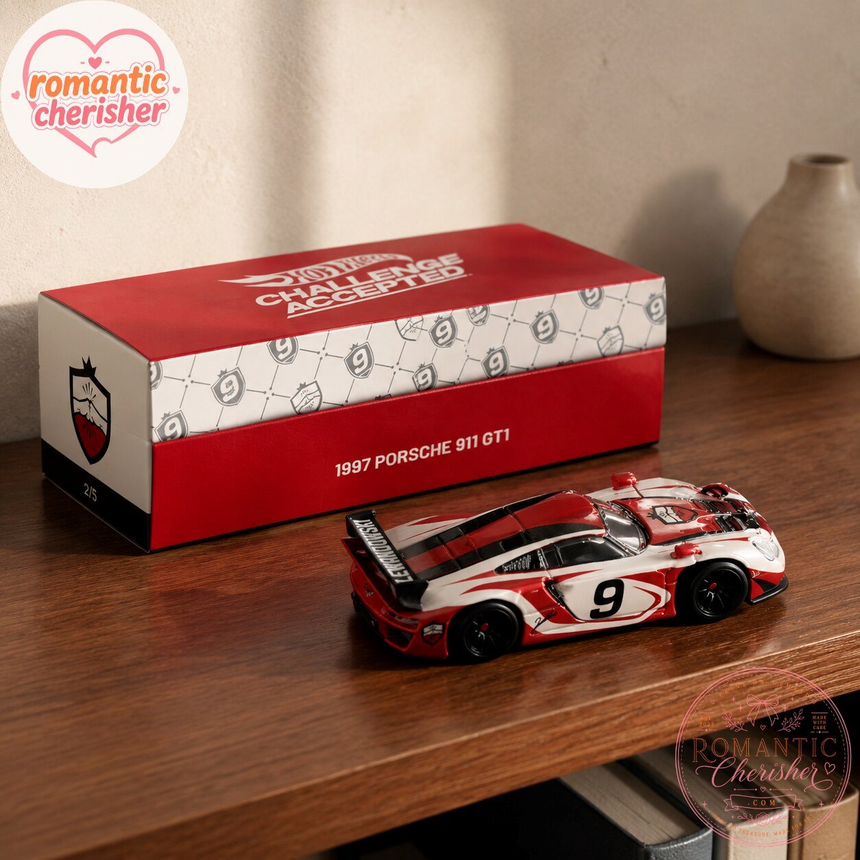 Hot Wheels Challenge Accepted 1997 Porsche 911 GT1 Die-Cast Car 7 Hot Wheels Challenge Accepted 1997 Porsche 911 GT1 Die-Cast Car