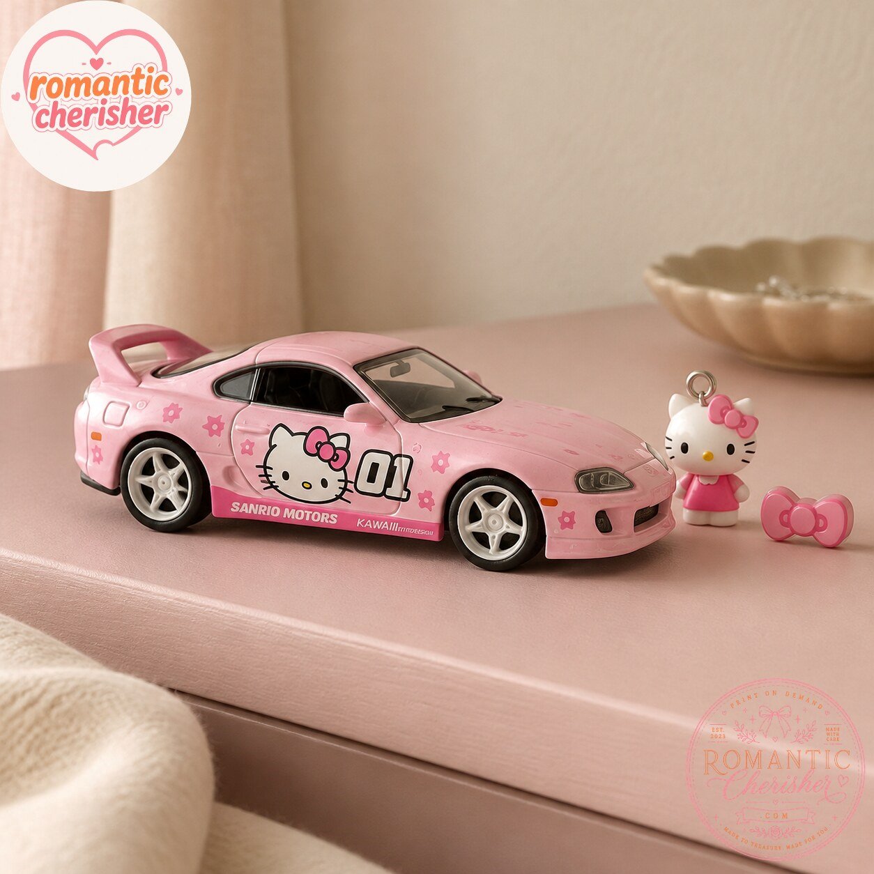 Hot Wheels Hello Kitty JDM Legends Toyota Supra Die-Cast Car Hot Wheels Hello Kitty JDM Toyota Supra Die-Cast Car – image 2 of 4