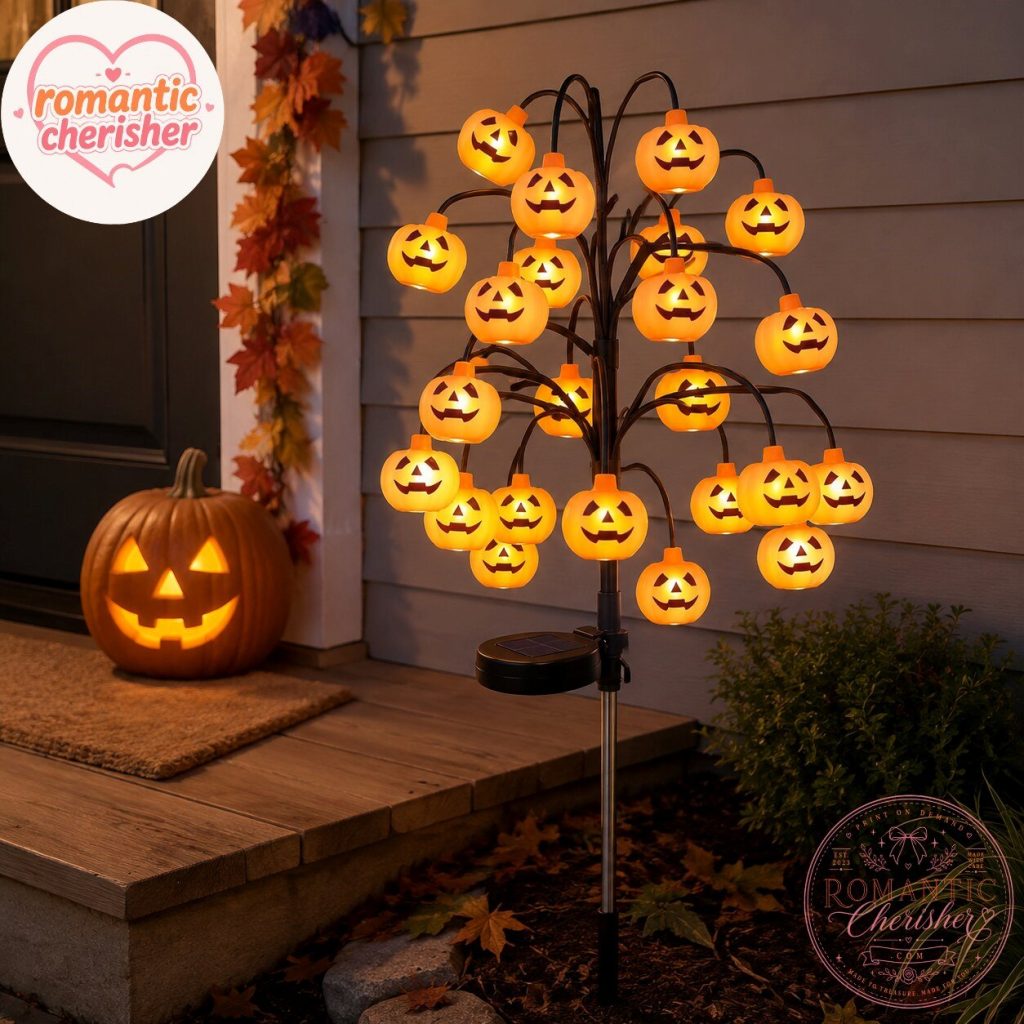 Light-Up Jack-O-Lantern Halloween Tree