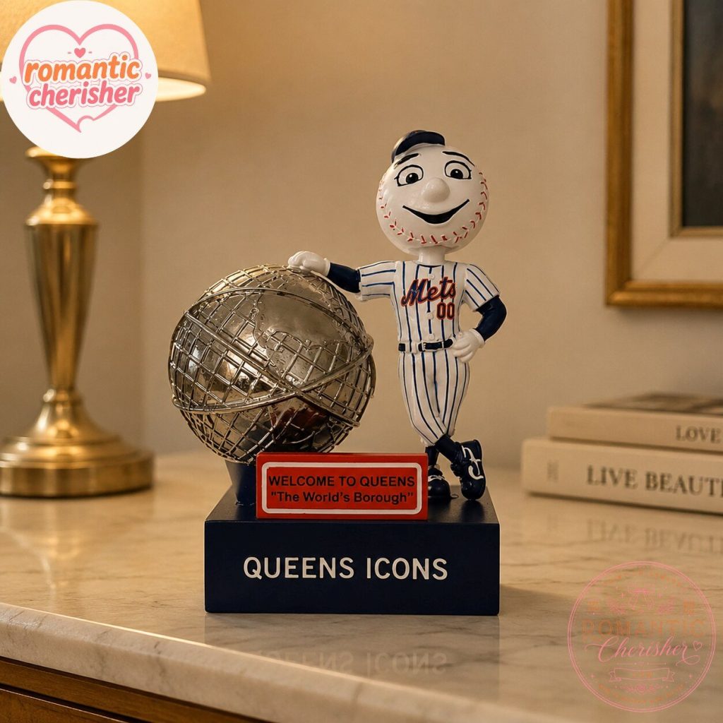 New York Mets Mr. Met Queens Icons Bobblehead Figure New York Mets Mr. Met Queens Icons Bobblehead Figure