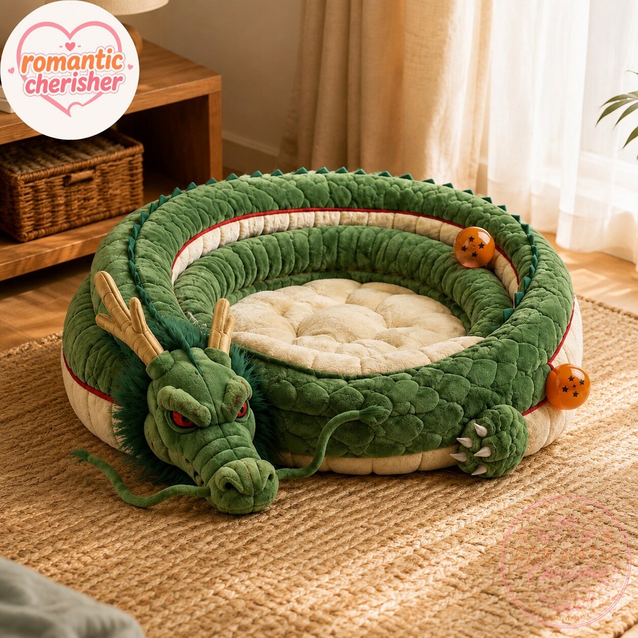 Dragon Ball Z Shenron Dragon Dog Bed Dragon Ball Z Shenron Dragon Pet Bed for Dogs – image 2 of 4