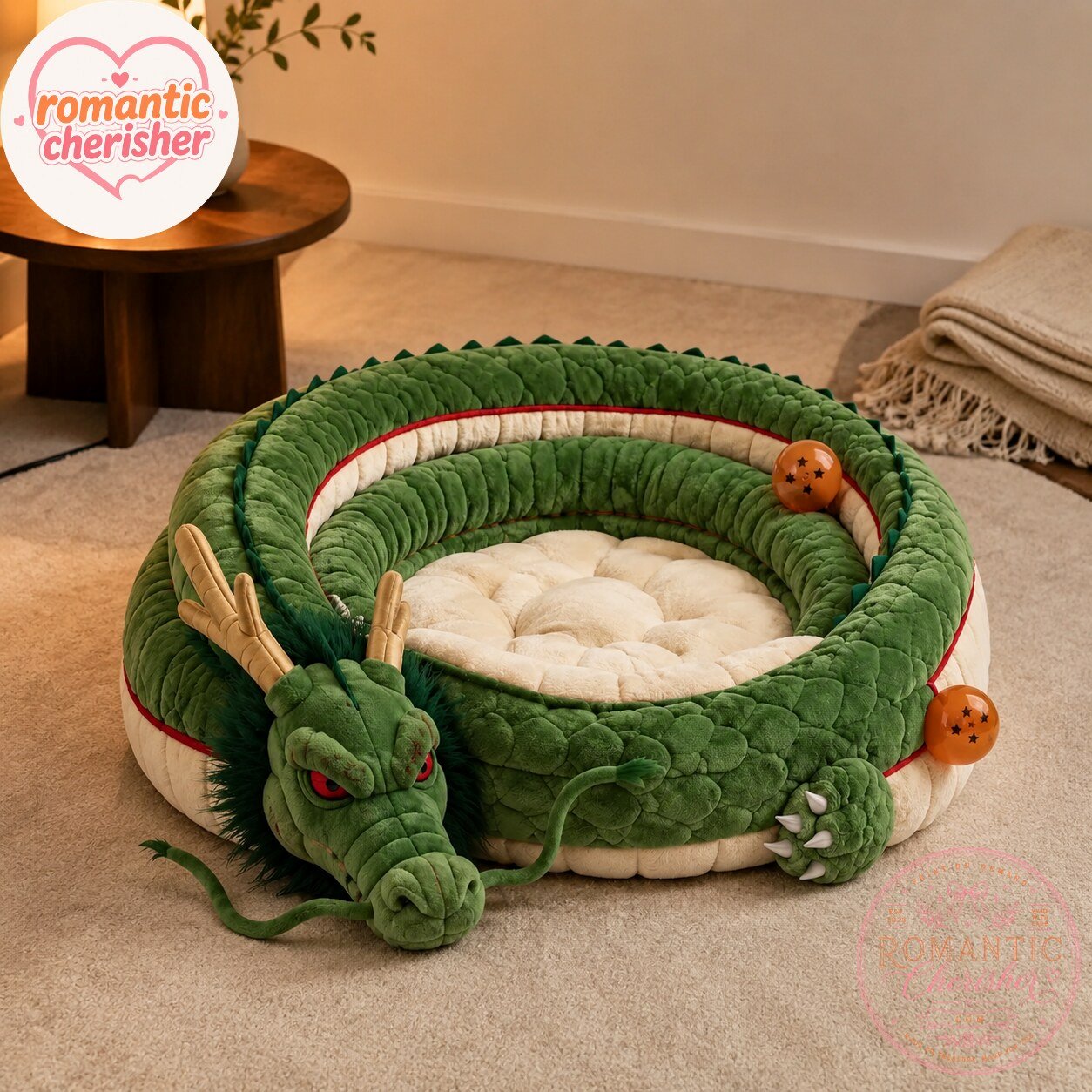 Dragon Ball Z Shenron Dragon Dog Bed Dragon Ball Z Shenron Dragon Pet Bed for Dogs – image 3 of 4