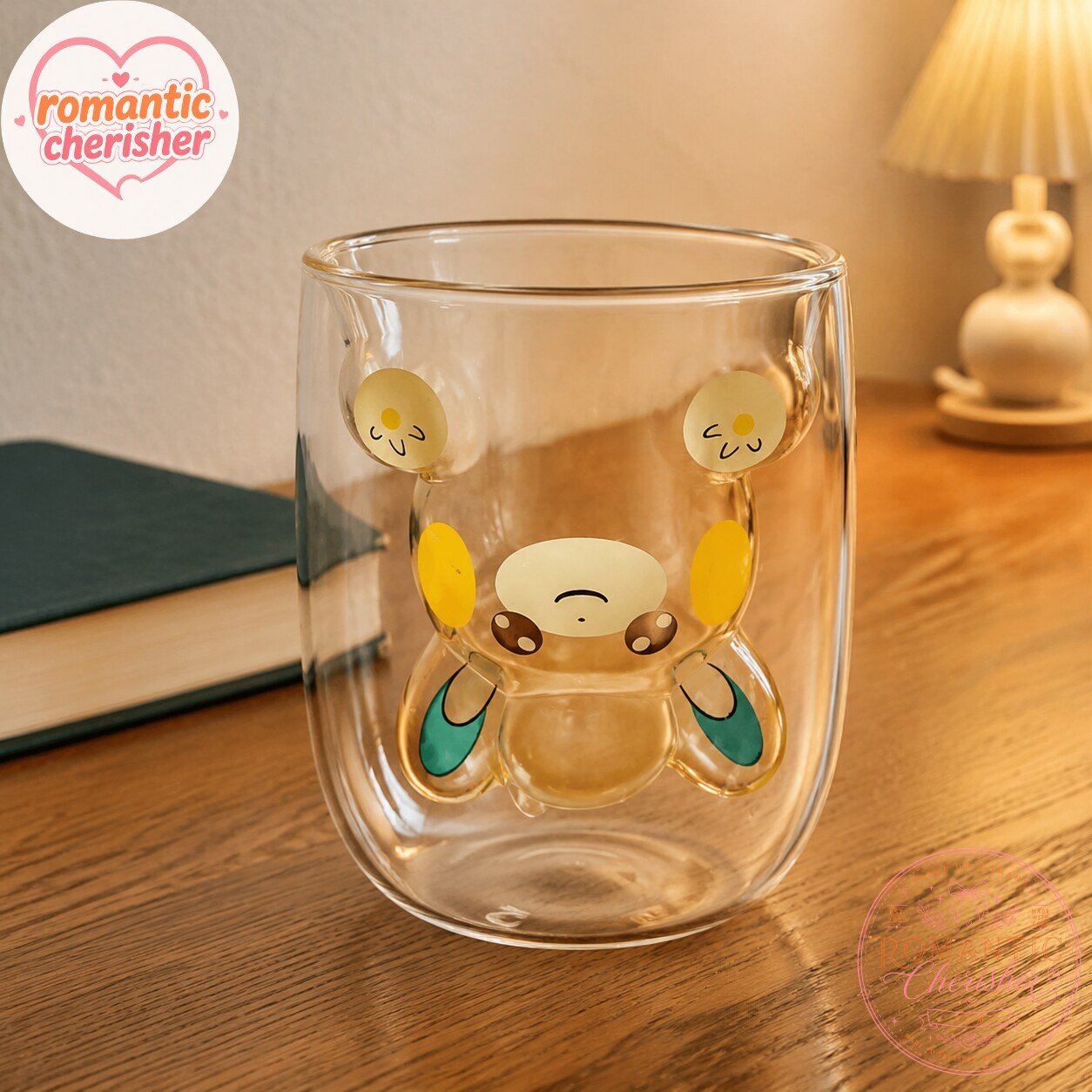 Pompompurin 3D Double Wall Glass Cup