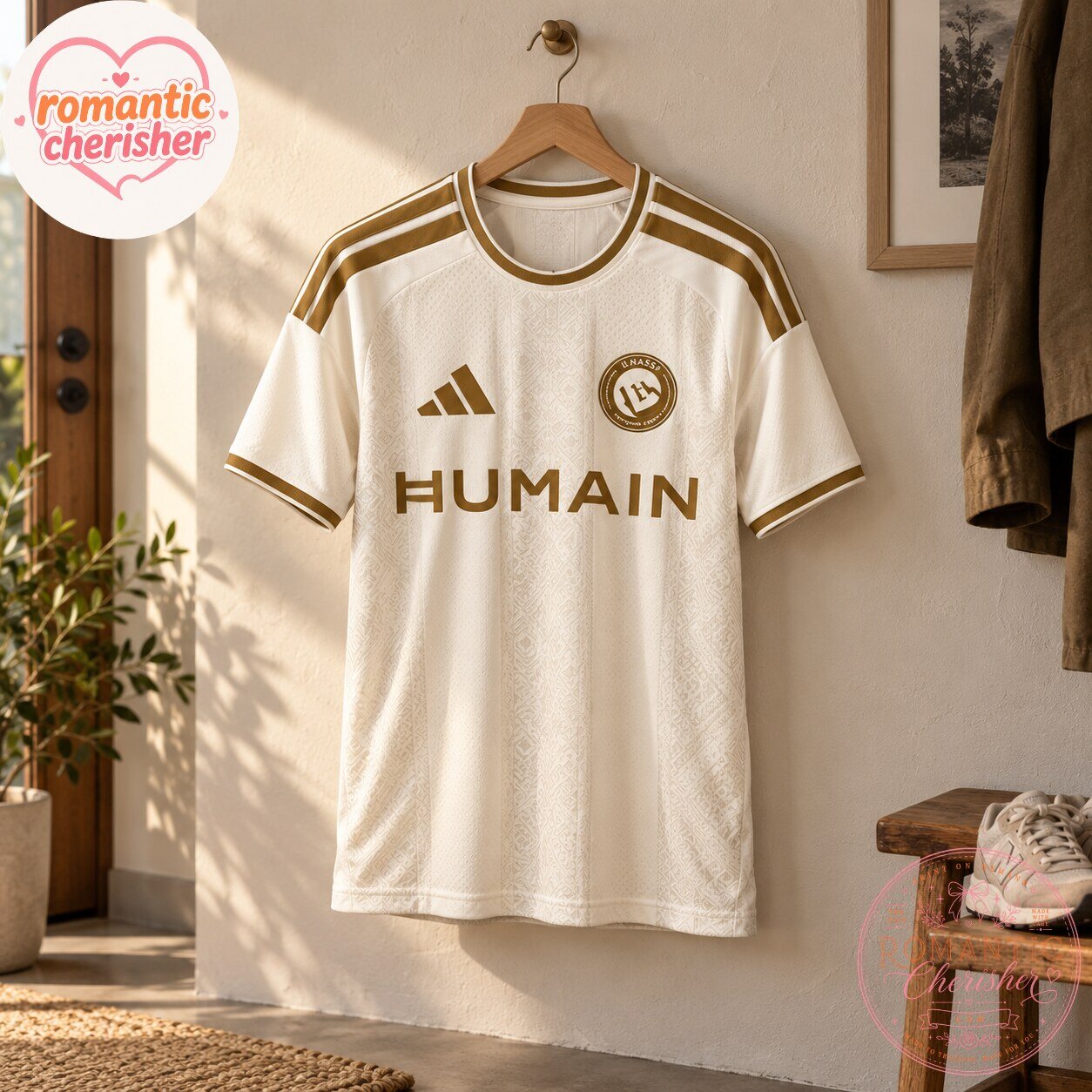 Al Nassr Humain White Gold Soccer Jersey
