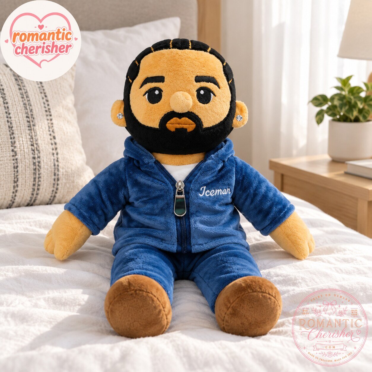 Iceman Blue Hoodie Rapper Plush Toy 6 Iceman Blue Hoodie Rapper Plush Toy