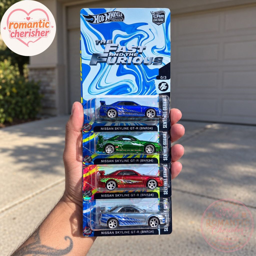 Hot Wheels Premium The Fast And The Furious Nissan Skyline GT-R BNR34 4-Pack Hot Wheels Premium The Fast And The Furious Nissan Skyline GT-R BNR34 4-Pack
