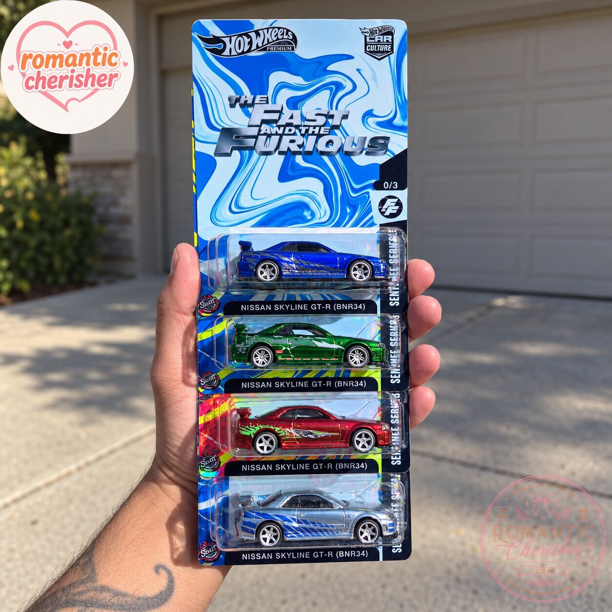 Hot Wheels Premium The Fast And The Furious Nissan Skyline GT-R BNR34 4-Pack