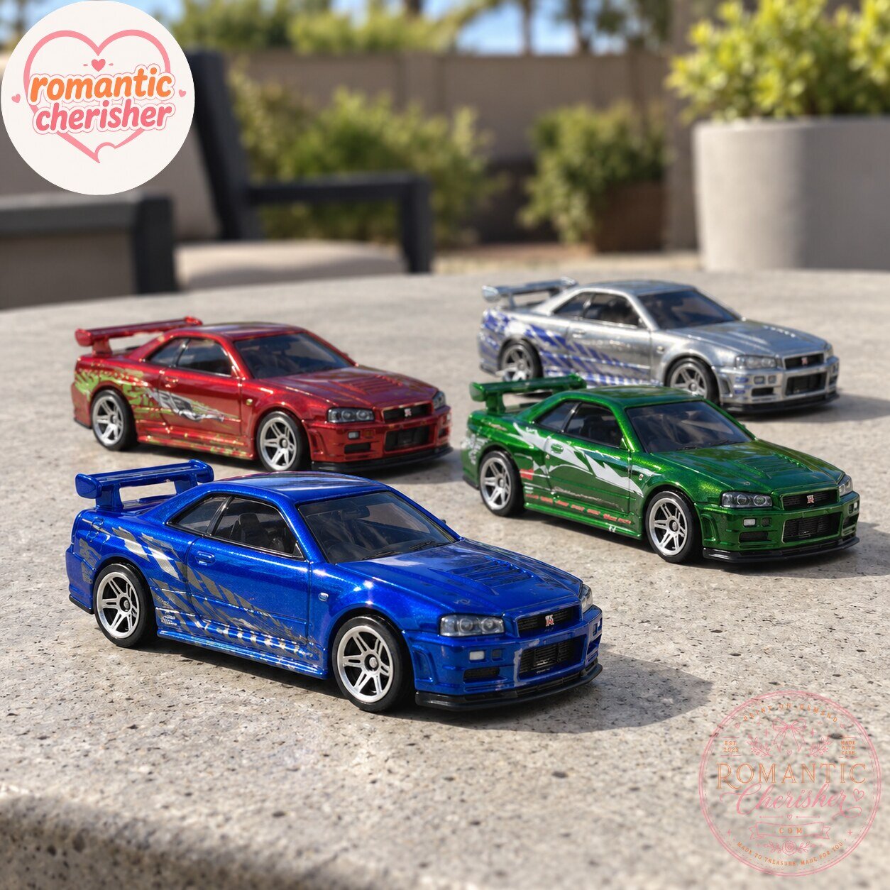 Hot Wheels Premium The Fast And The Furious Nissan Skyline GT-R BNR34 4-Pack 4 Hot Wheels Premium The Fast And The Furious Nissan Skyline GT-R BNR34 4-Pack