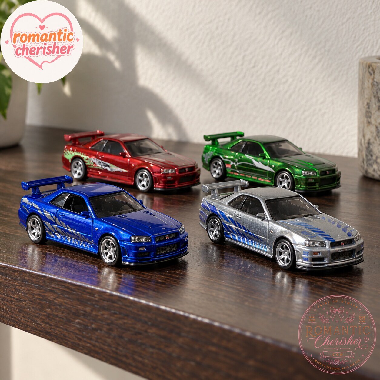 Hot Wheels Premium The Fast And The Furious Nissan Skyline GT-R BNR34 4-Pack 5 Hot Wheels Premium The Fast And The Furious Nissan Skyline GT-R BNR34 4-Pack