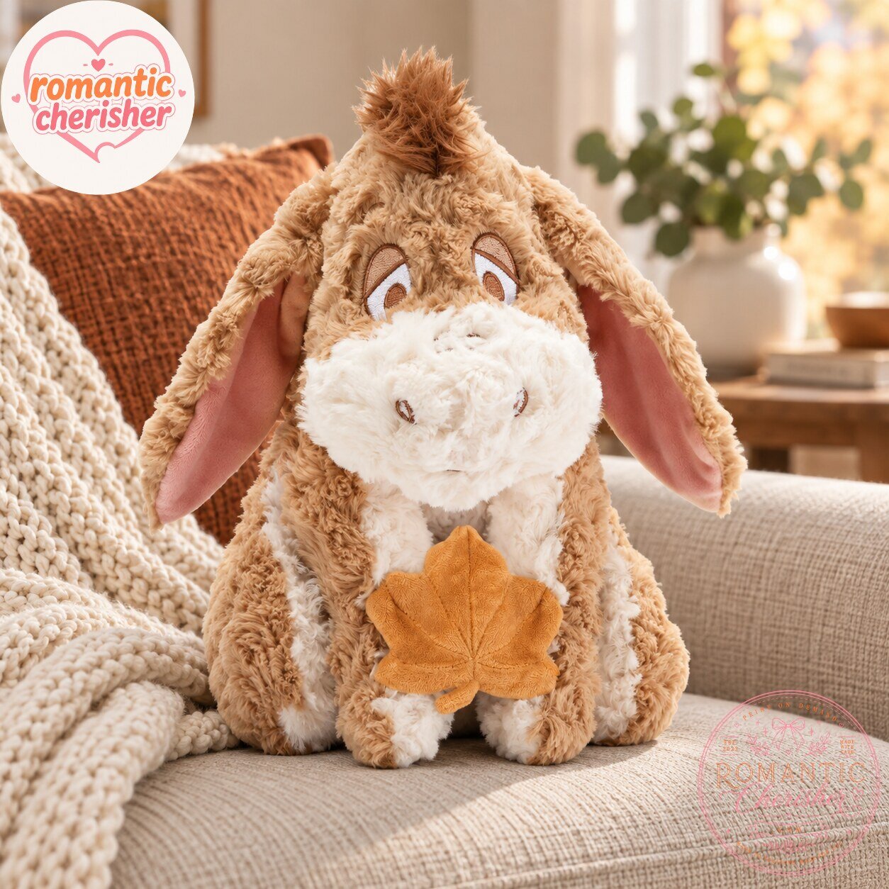 Eeyore Autumn Maple Leaf Plush Toy