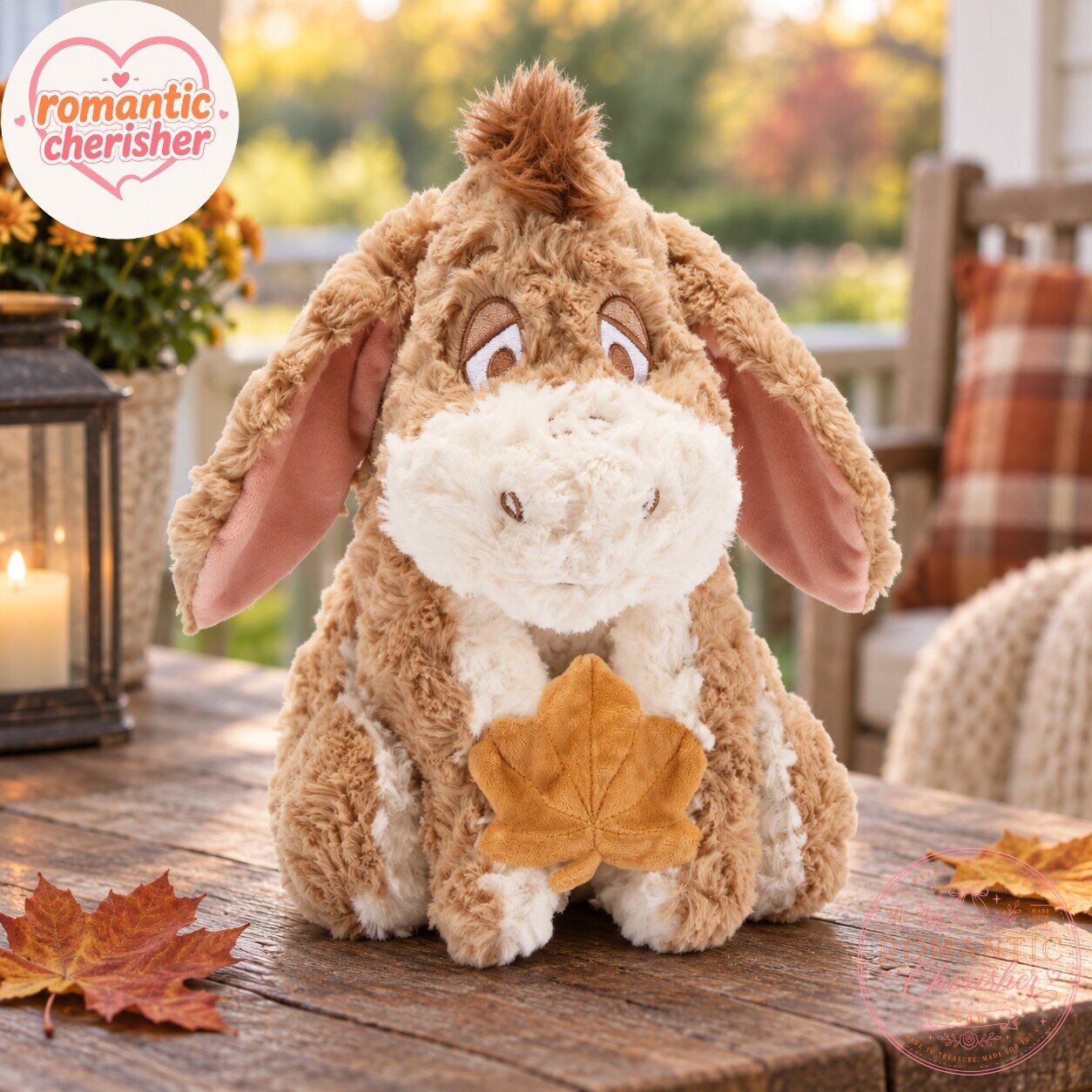 Eeyore Autumn Maple Leaf Plush Toy 5 Eeyore Autumn Maple Leaf Plush Toy