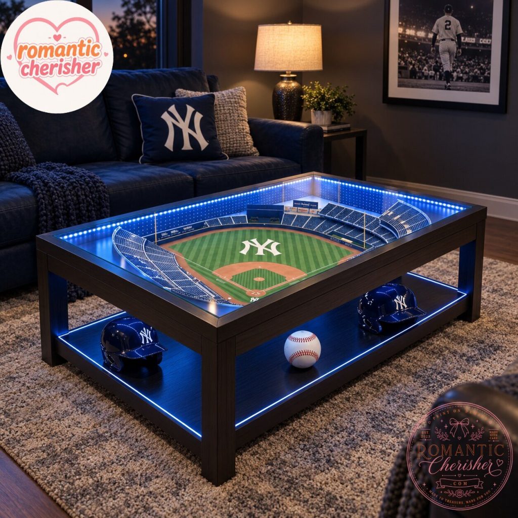 New York Yankees Lighted 3D Stadium Coffee Table