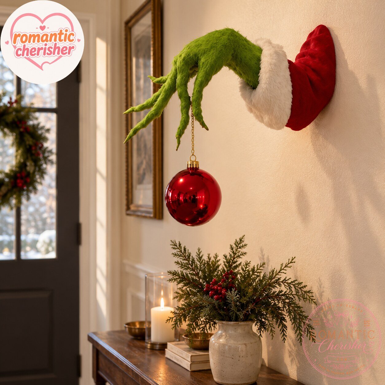 Grinch Hand Christmas Wall Decor 7 Grinch Hand Christmas Wall Decor