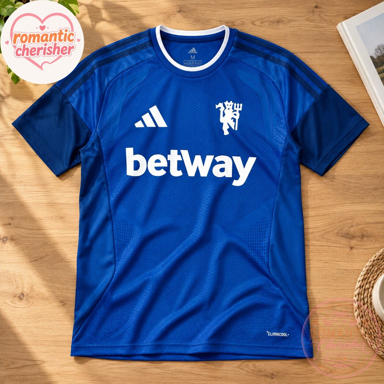 Manchester United Blue Adidas Betway Soccer Jersey 6 Manchester United Blue Adidas Betway Soccer Jersey