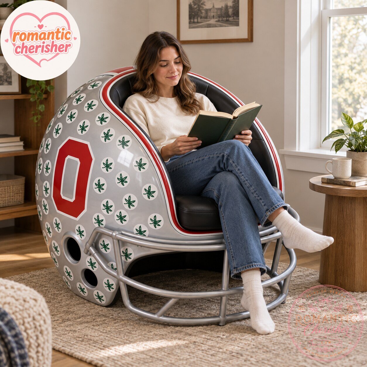 Ohio State Buckeyes Football Helmet Chair Ohio State Buckeyes Football Helmet Fan Chair – image 2 of 4