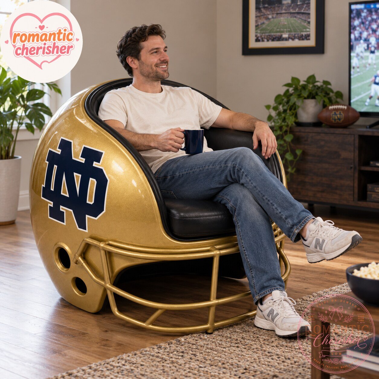Notre Dame Fighting Irish Football Helmet Chair 7 Notre Dame Fighting Irish Football Helmet Chair