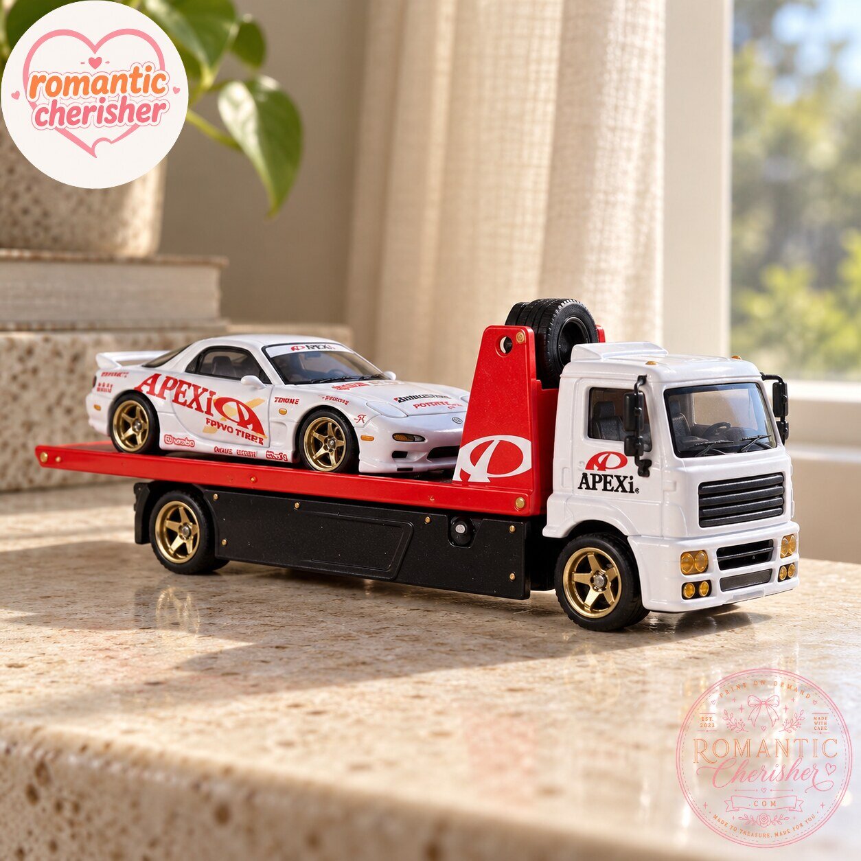 Hot Wheels Premium Team Transport '95 Mazda RX-7 And Fleet Street Set 6 Hot Wheels Premium Team Transport