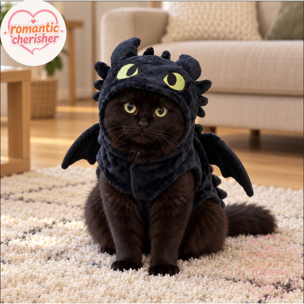 Toothless Dragon Cat Halloween Costume 4 Toothless Dragon Cat Halloween Costume