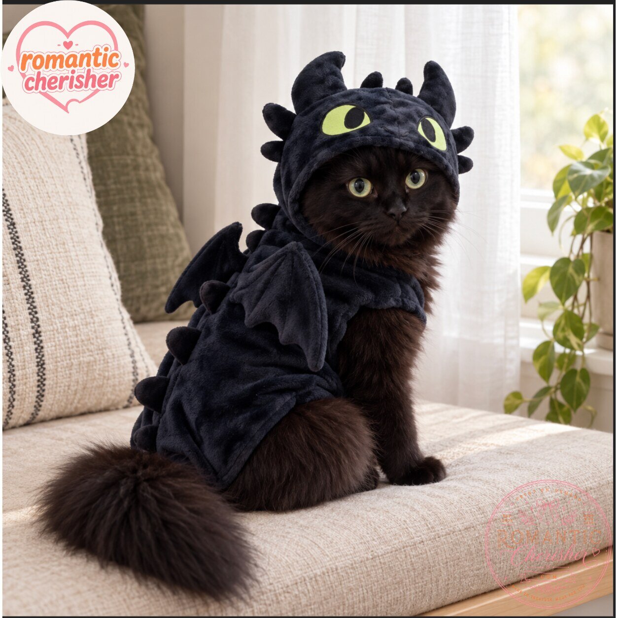 Toothless Dragon Cat Halloween Costume 5 Toothless Dragon Cat Halloween Costume