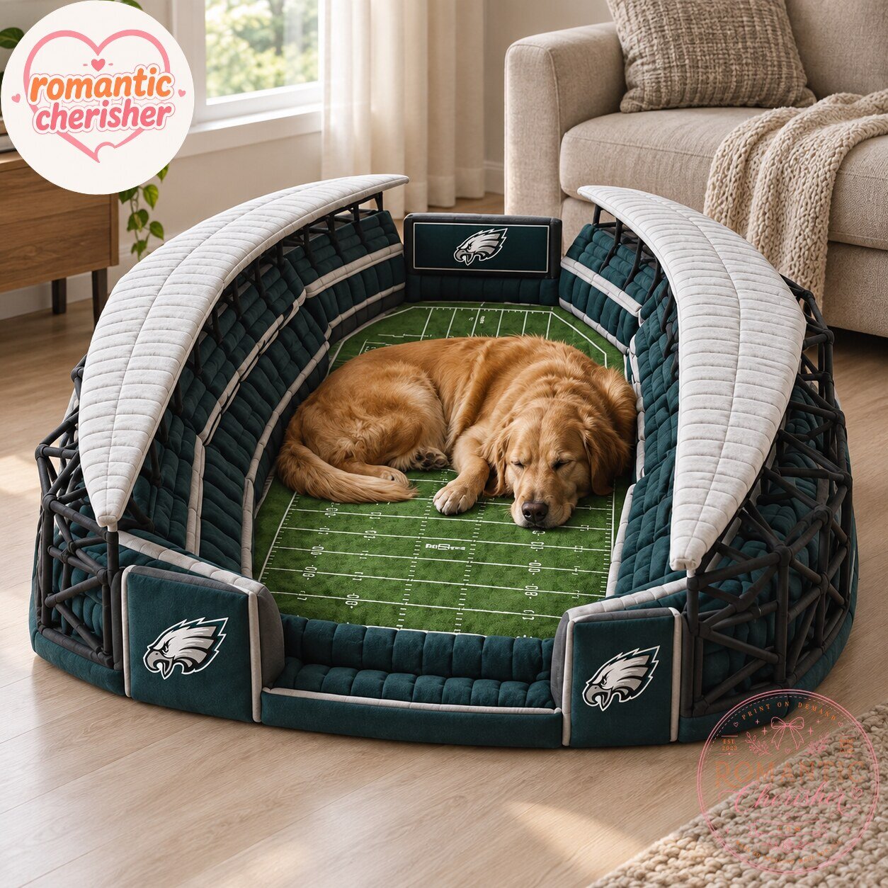 Philadelphia Eagles Football Stadium Pet Bed 5 Philadelphia Eagles Football Stadium Pet Bed