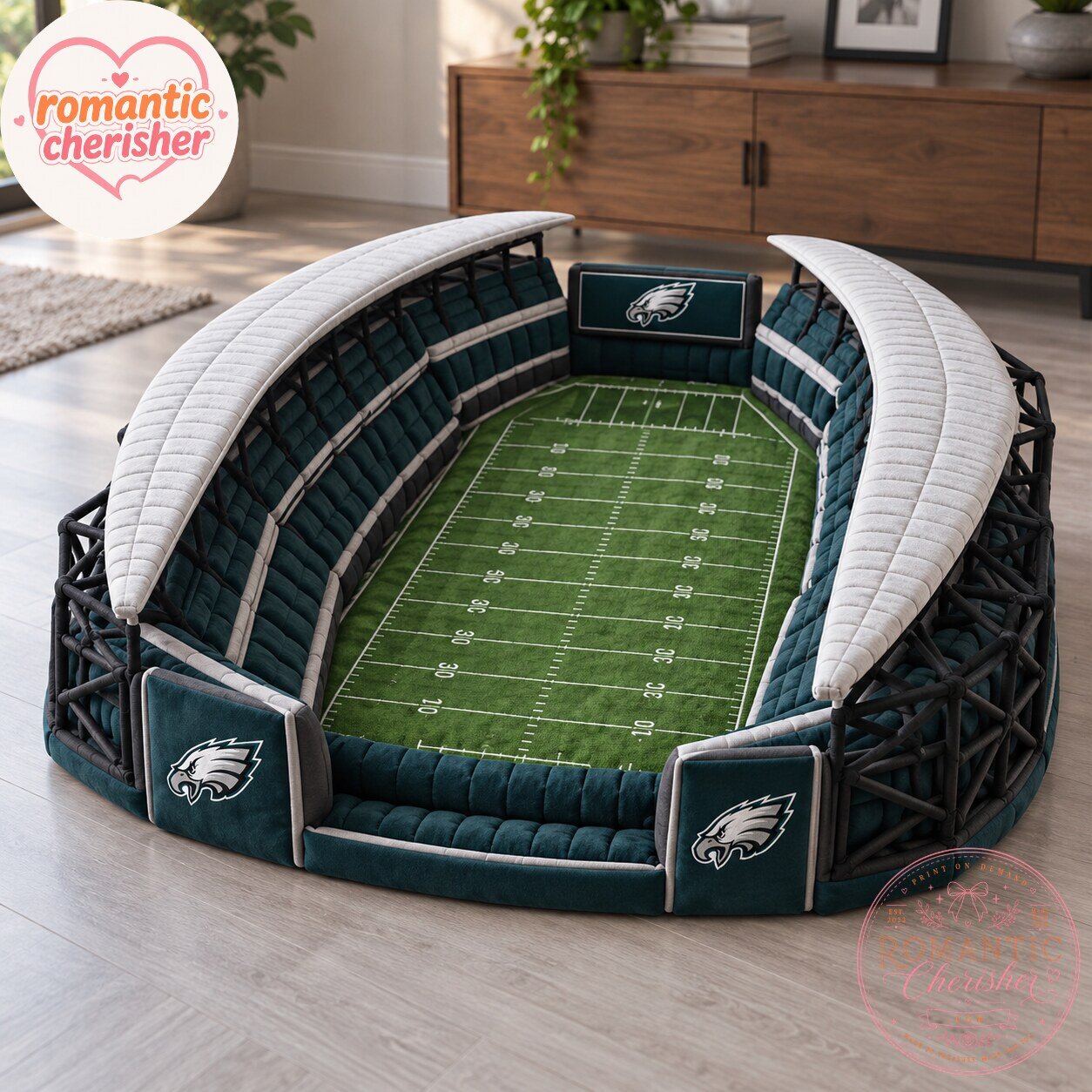 Philadelphia Eagles Football Stadium Pet Bed 6 Philadelphia Eagles Football Stadium Pet Bed