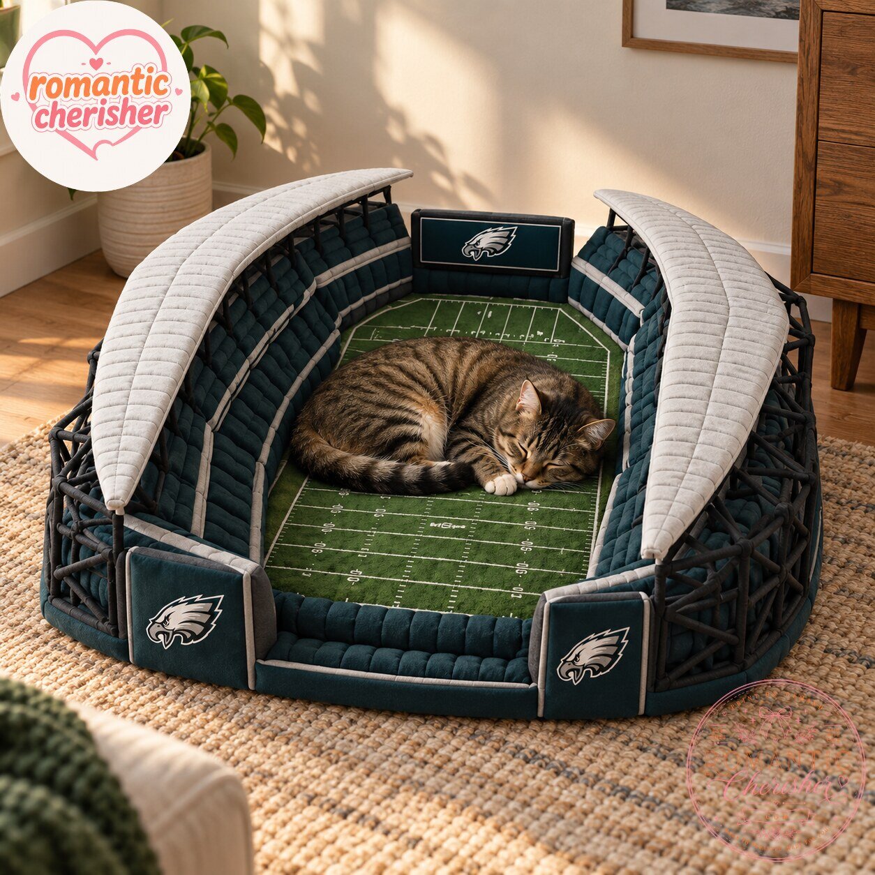 Philadelphia Eagles Football Stadium Pet Bed 7 Philadelphia Eagles Football Stadium Pet Bed