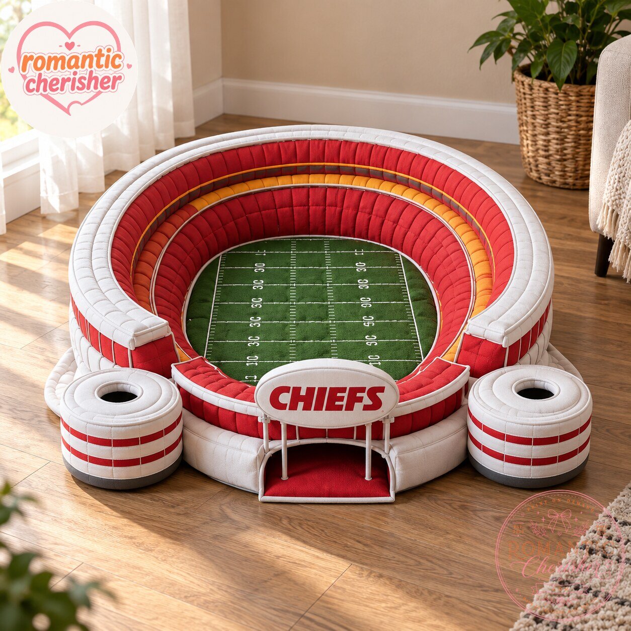 Kansas City Chiefs Football Stadium Pet Bed 6 Kansas City Chiefs Football Stadium Pet Bed