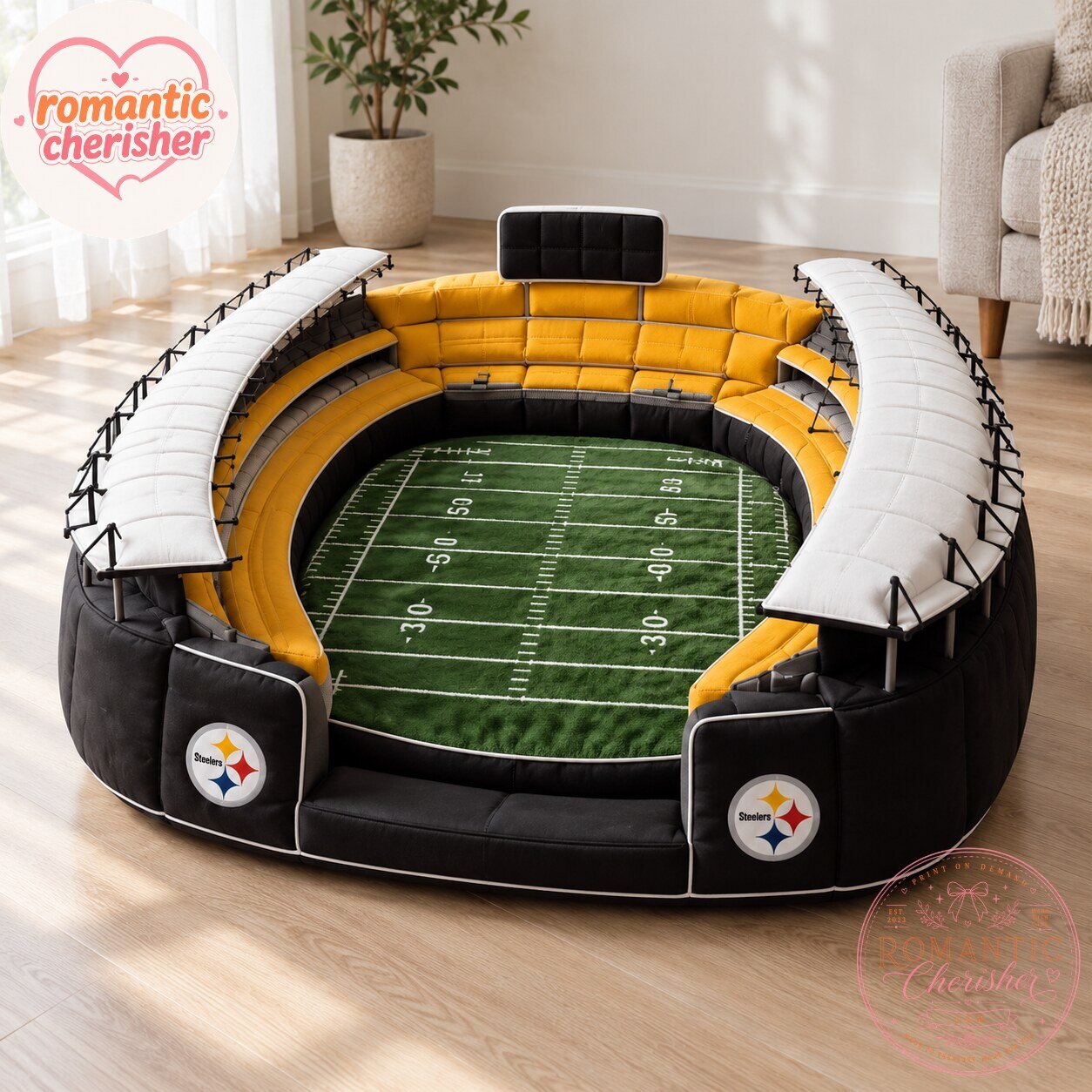 Pittsburgh Steelers Football Stadium Pet Bed