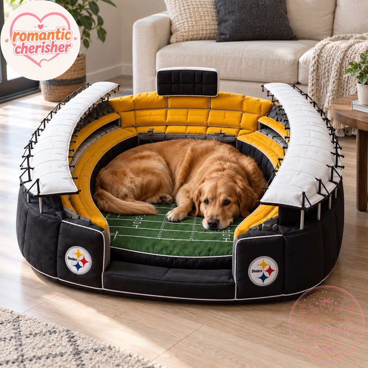 Pittsburgh Steelers Football Stadium Pet Bed 5 Pittsburgh Steelers Football Stadium Pet Bed