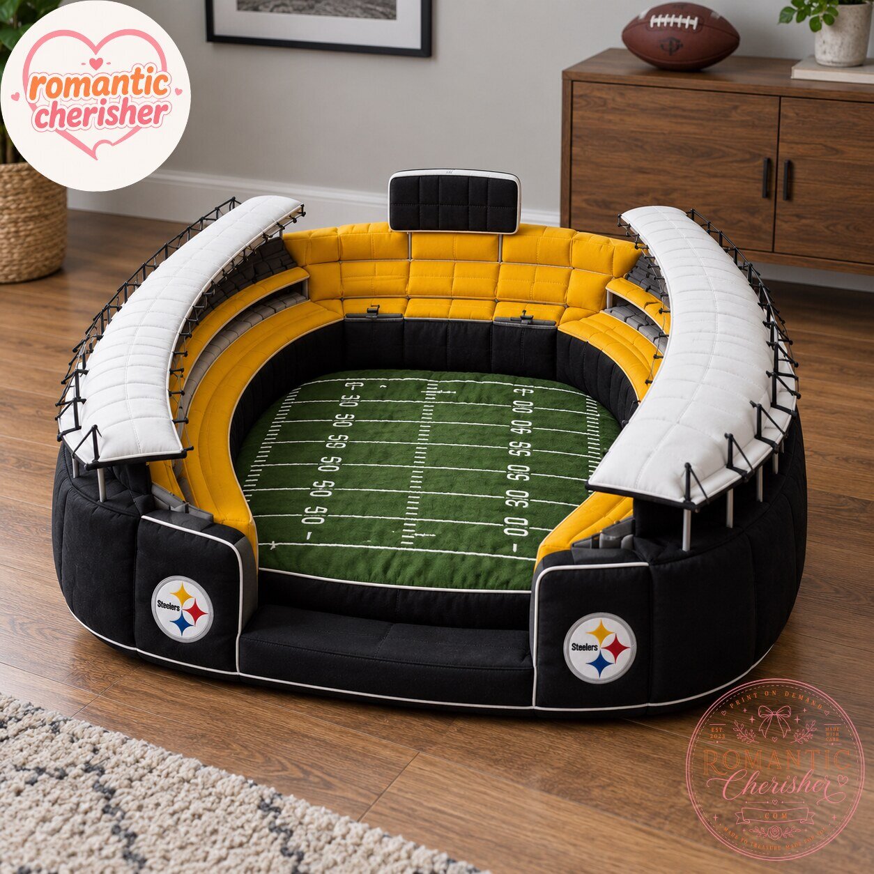 Pittsburgh Steelers Football Stadium Pet Bed 6 Pittsburgh Steelers Football Stadium Pet Bed