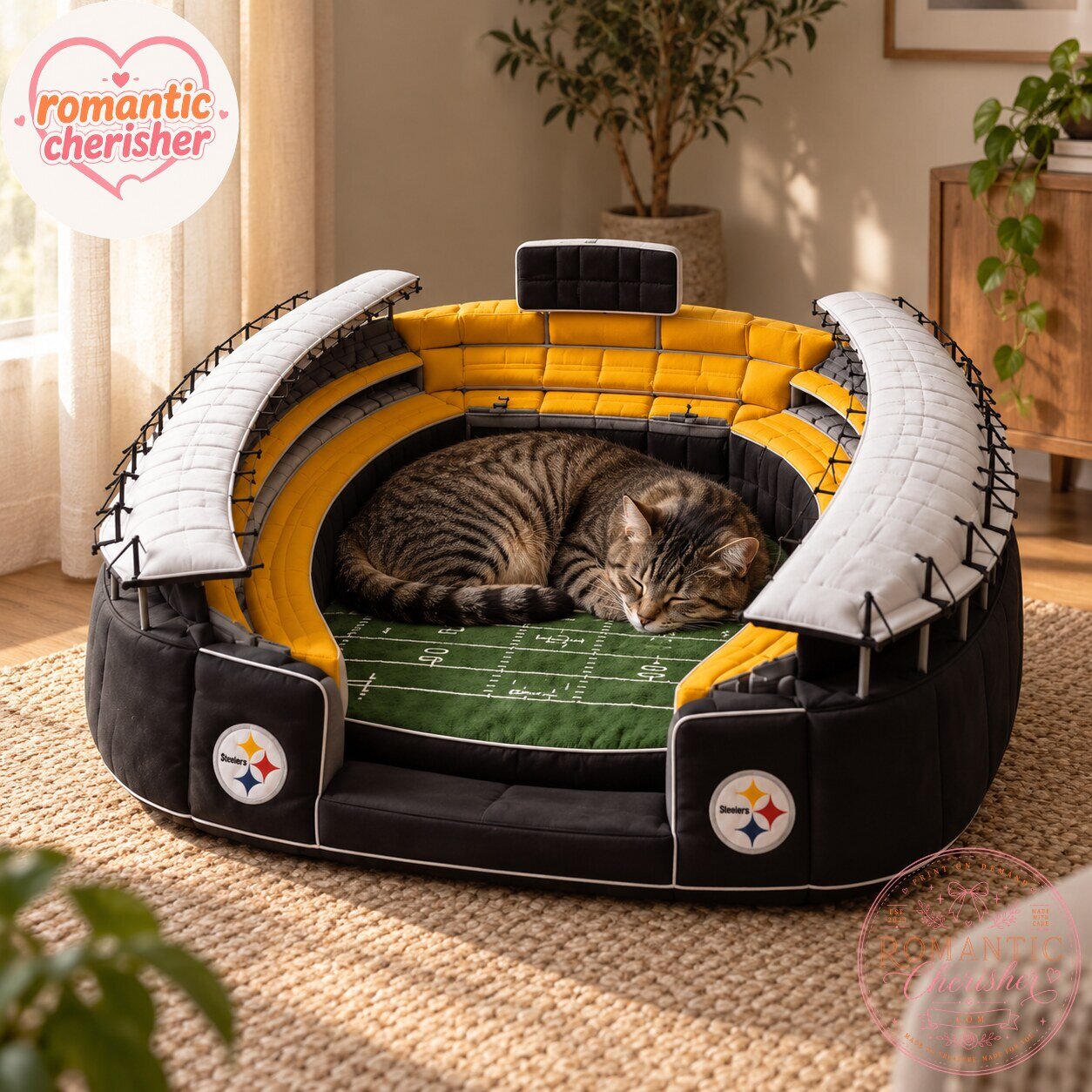 Pittsburgh Steelers Football Stadium Pet Bed 7 Pittsburgh Steelers Football Stadium Pet Bed