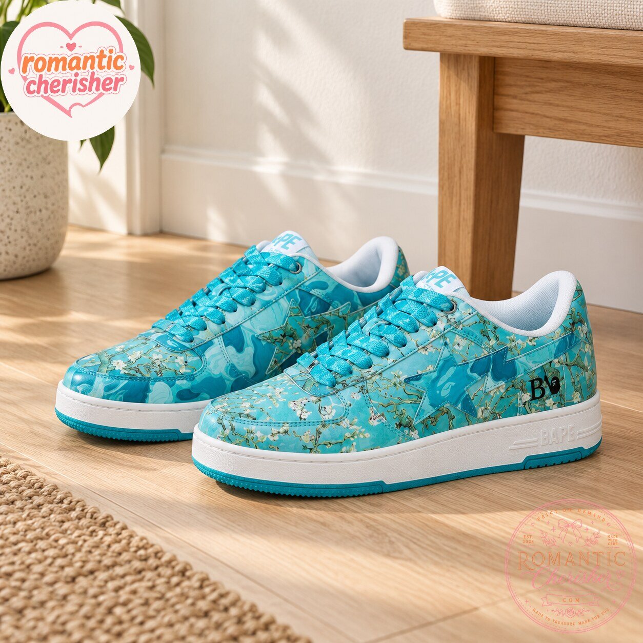 BAPE x Van Gogh Museum Almond Blossom BAPE STA Sneakers 6 BAPE x Van Gogh Museum Almond Blossom BAPE STA Sneakers