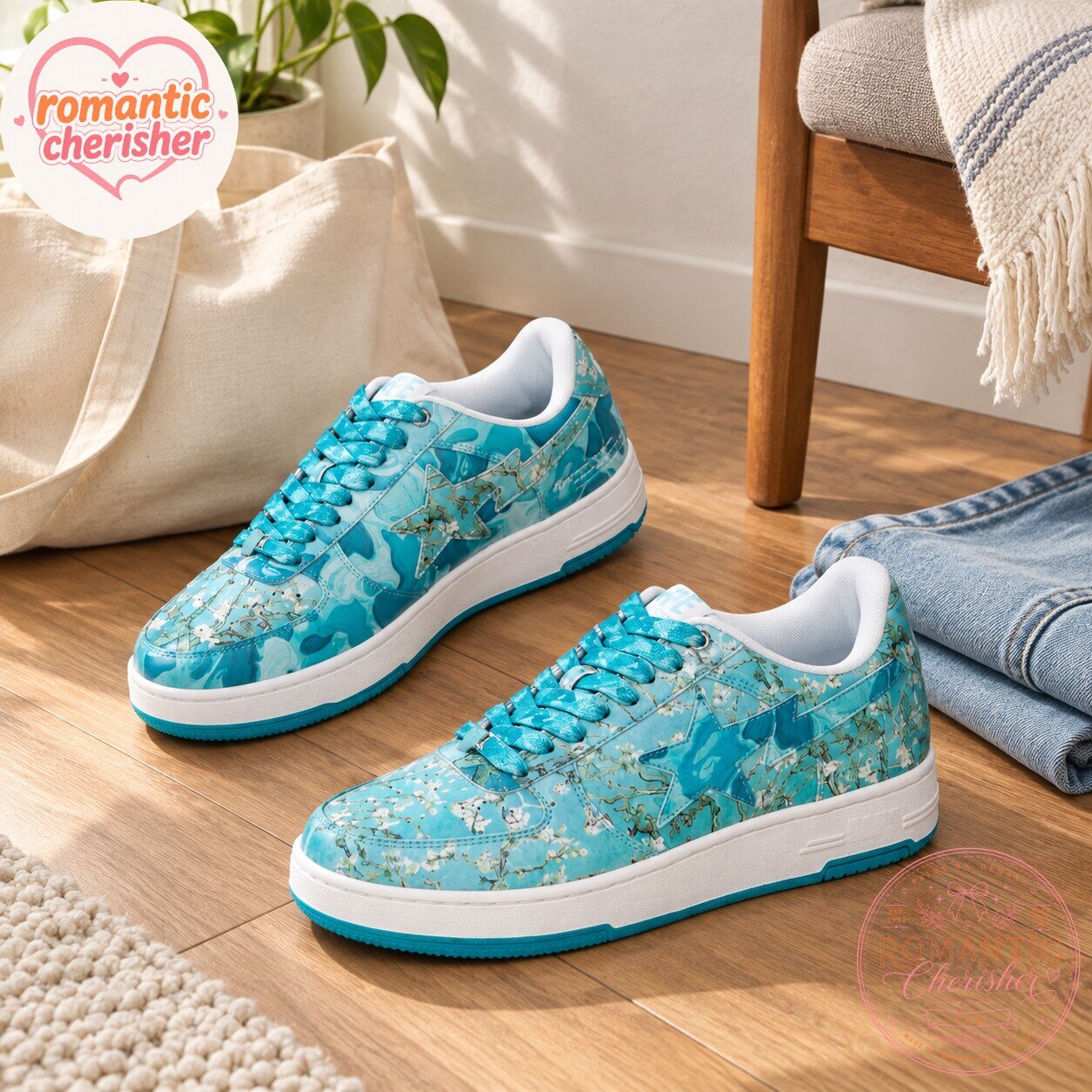BAPE x Van Gogh Museum Almond Blossom BAPE STA Sneakers 7 BAPE x Van Gogh Museum Almond Blossom BAPE STA Sneakers