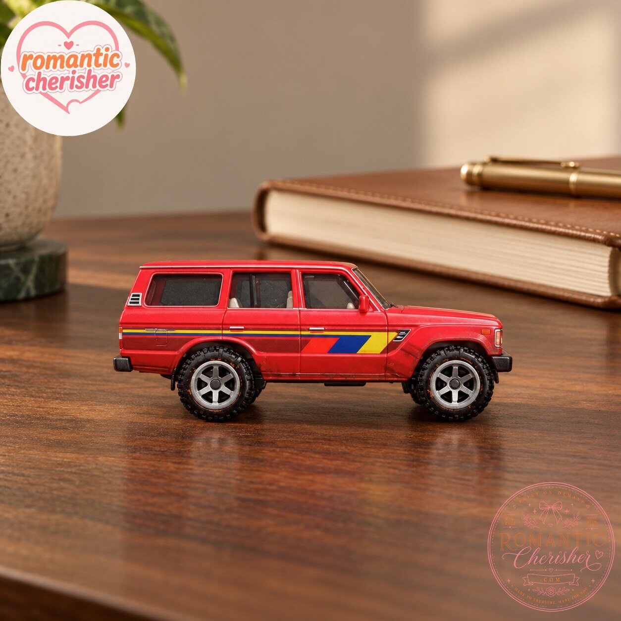 Hot Wheels Toyota Land Cruiser FJ60 Red Die-Cast Car