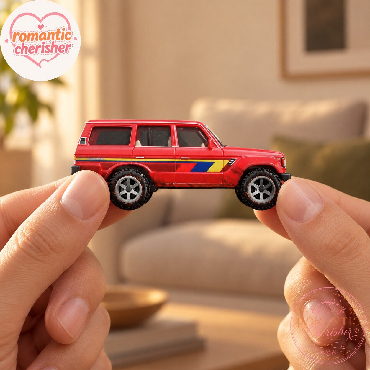 Hot Wheels Toyota Land Cruiser FJ60 Red Die-Cast Car 5 Hot Wheels Toyota Land Cruiser FJ60 Red Die-Cast Car