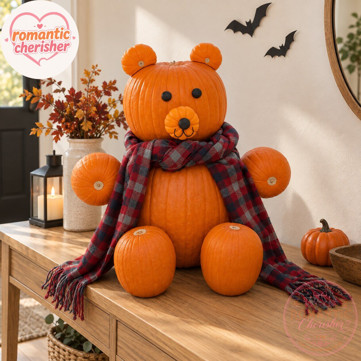 Pumpkin Bear Halloween Porch Decoration 6 Pumpkin Bear Halloween Porch Decoration