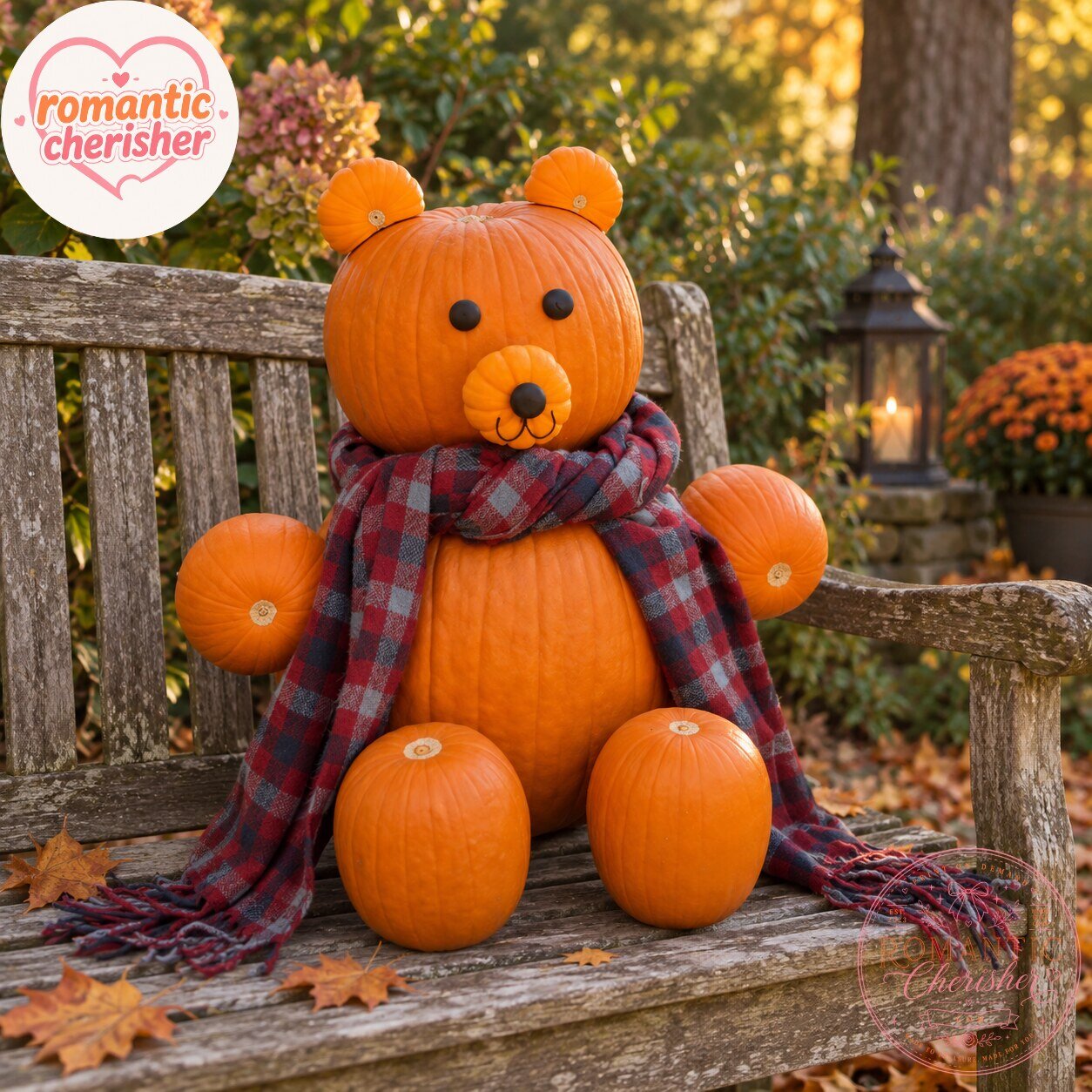 Pumpkin Bear Halloween Porch Decoration 7 Pumpkin Bear Halloween Porch Decoration