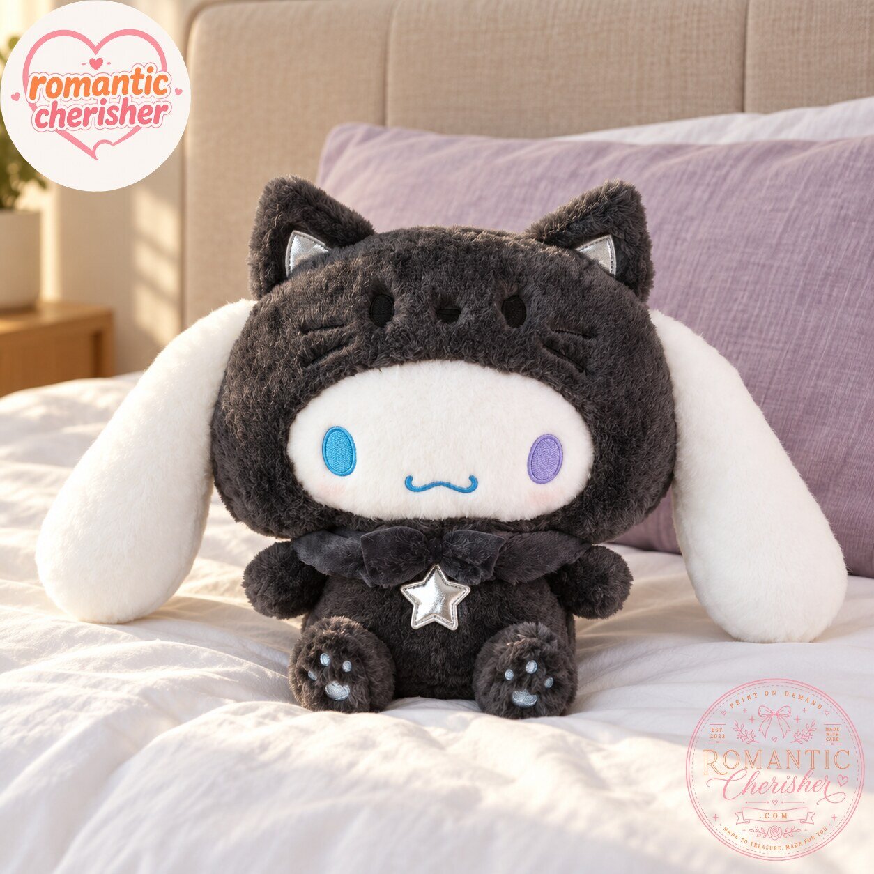 Cinnamoroll Black Cat Costume Plush Toy