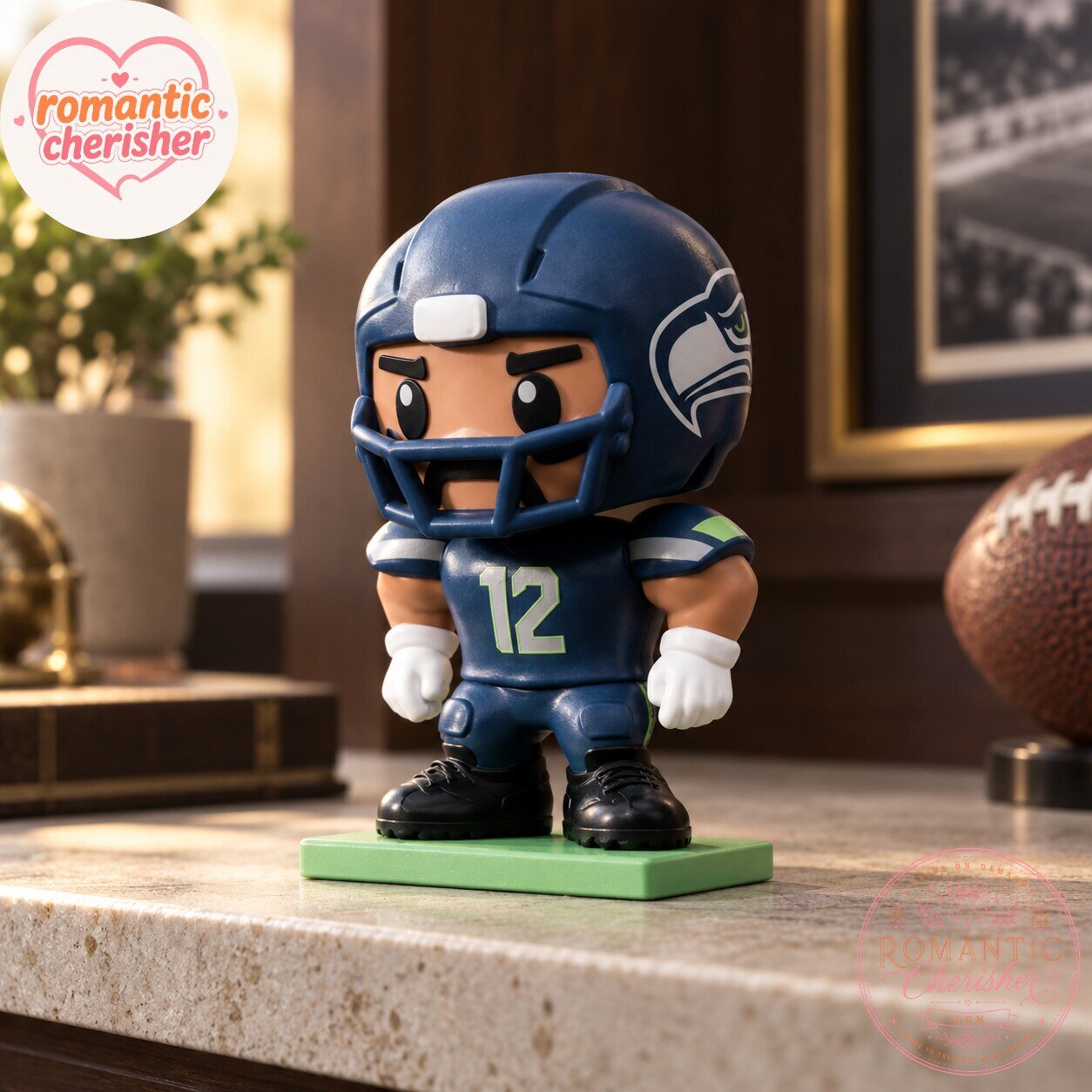 Seattle Seahawks Number 12 Football Player Vinyl Figure