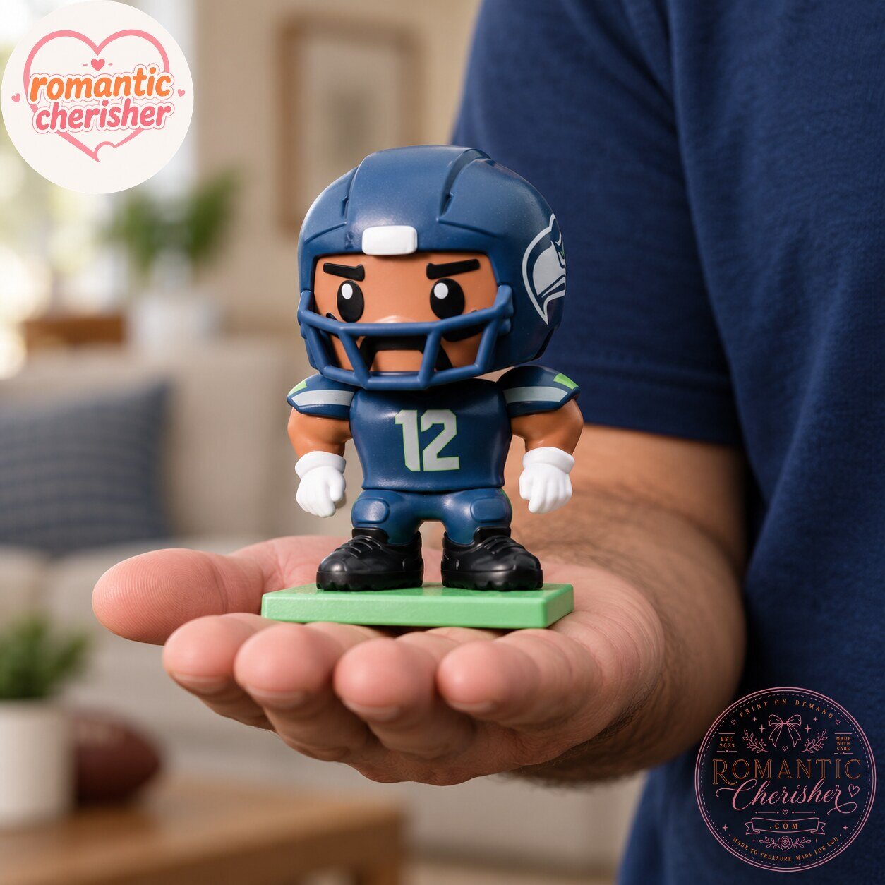 Seattle Seahawks Number 12 Football Player Vinyl Figure 5 Seattle Seahawks Number 12 Football Player Vinyl Figure