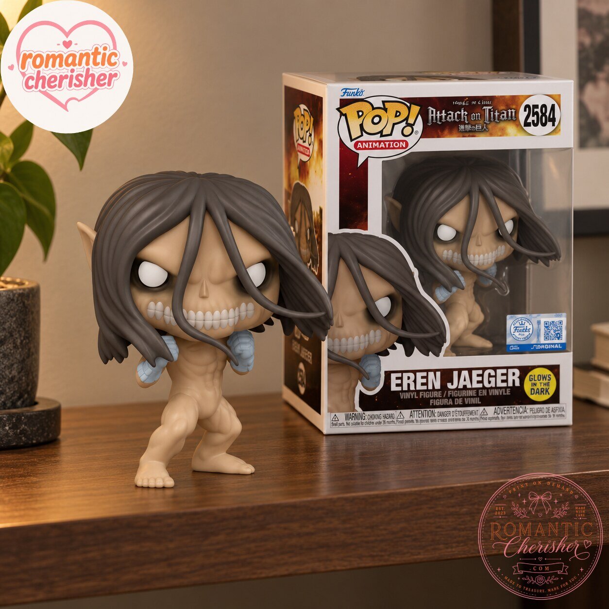 Attack On Titan Eren Jaeger Titan Form Glow In The Dark Funko Pop Figure 6 Attack On Titan Eren Jaeger Titan Form Glow In The Dark Funko Pop Figure