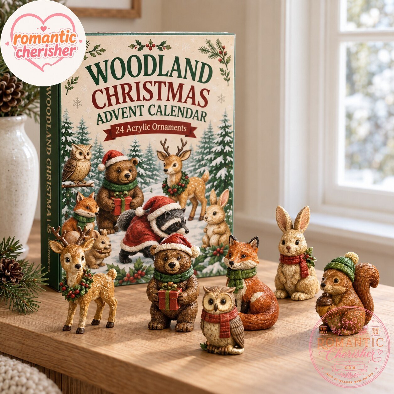 Woodland Animal 24-Ornament Advent Calendar
