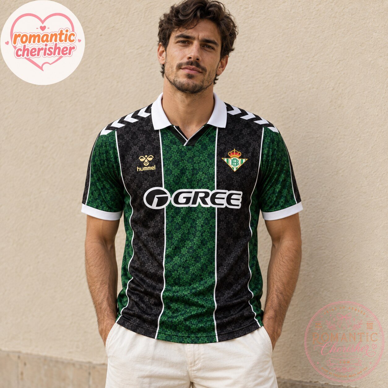 Real Betis Hummel Parrott Number 19 Green Black Soccer Jersey 5 Real Betis Hummel Parrott Number 19 Green Black Soccer Jersey