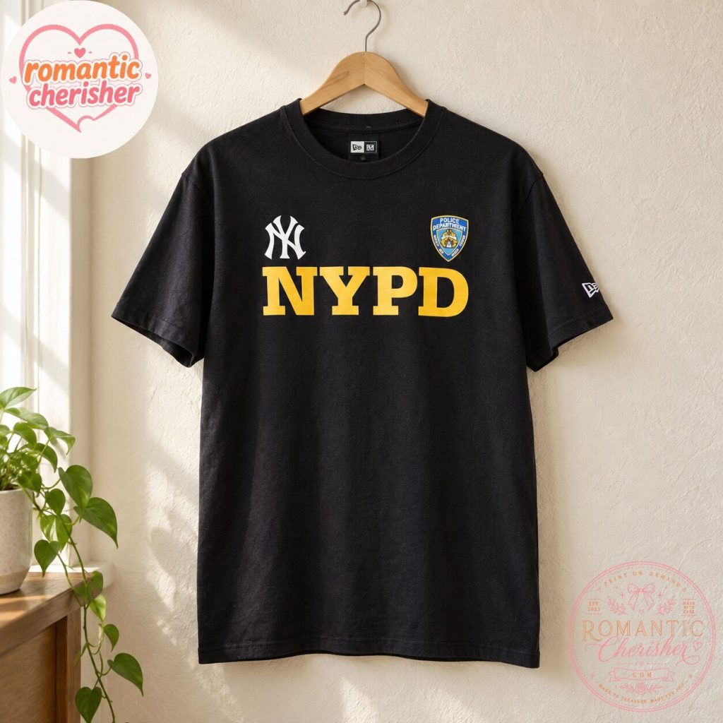 NYPD New York Yankees New Era Black T-Shirt NYPD New York Yankees New Era Black T-Shirt